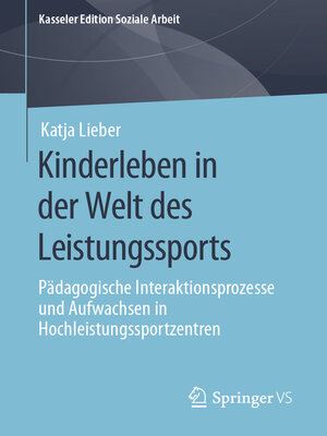cover image of Kinderleben in der Welt des Leistungssports
